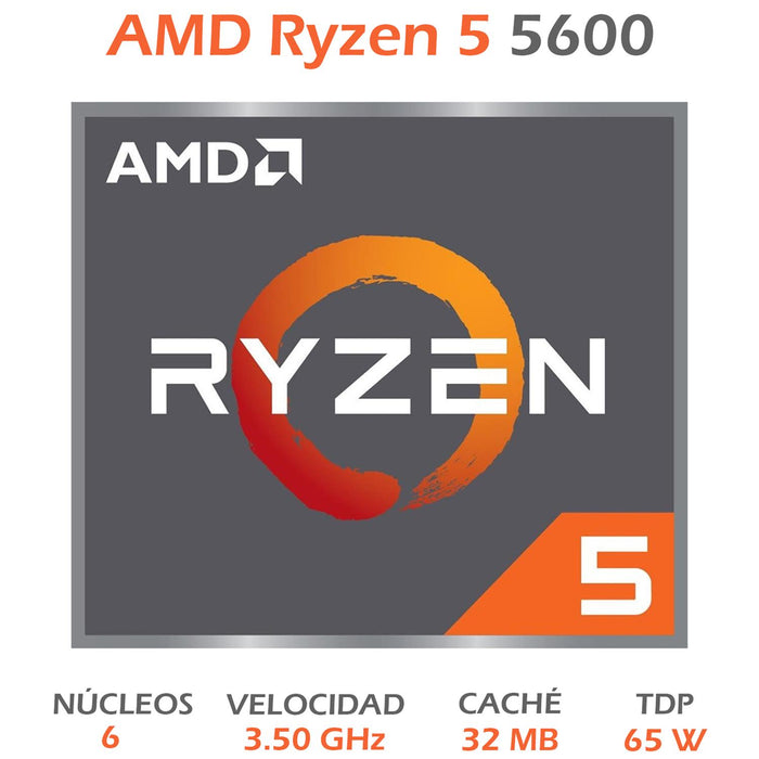 Procesador AMD RYZEN 5 5600 4.4 GHz 6 Core AM4 100-100000927BOX