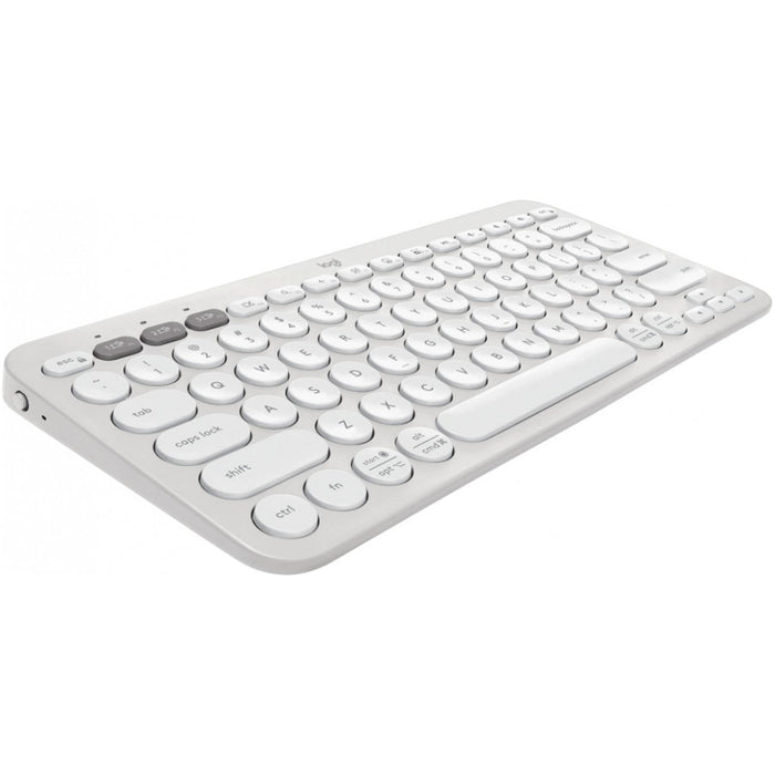 Teclado Inalambrico LOGITECH PEBBLE KEYS 2 K380S Español Blanco 920-011784