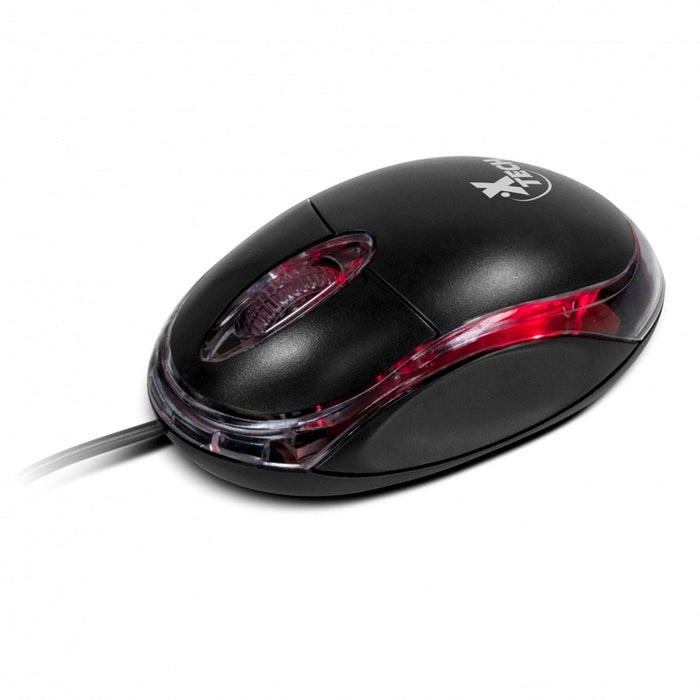 Mouse XTECH 1000DPI 3 Botones Optico USB XTM-195