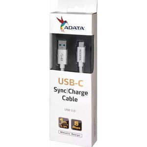 Cable USB 3.1 Tipo C ADATA USB-A Carga Rapida ACA3AL-100CM-CSV