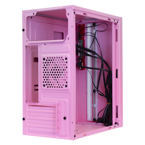 Gabinete Gamer XTREME PC GAMING XST-100 Mini ITX 1 ventilador RGB Rosa XSCGXT0P-V2