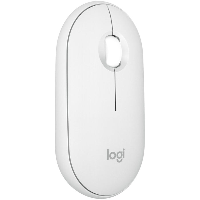 Mouse Inalambrico LOGITECH PEBBLE M350s Bluetooth 4000DPI Blanco 910-007047