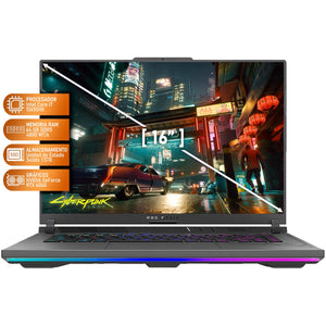 Laptop Gamer ASUS ROG Strix G16 NVIDIA GeForce RTX 4060 8GB Intel Core i7 13650HX 64GB RAM 1.5TB SSD 16" Windows 11 Home Teclado en Español + Mouse DXT Gaming