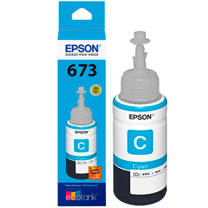 Botella Tinta EPSON T673 L800 L805 L810 L850 L1800 Cyan 70ml T673220-AL