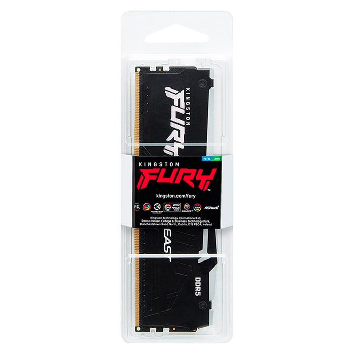 Memoria RAM DDR5 32GB 5200MT/s KINGSTON FURY BEAST RGB 1x32GB Negro KF552C36BBEA-32