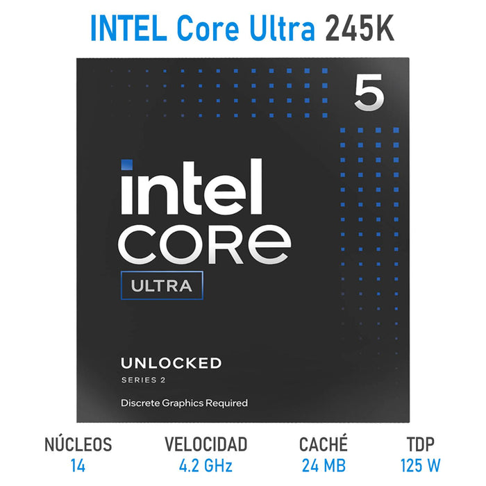 Procesador INTEL Core Ultra 5 245K 4.2 GHz 14 Core LGA 1851 BX80768245K