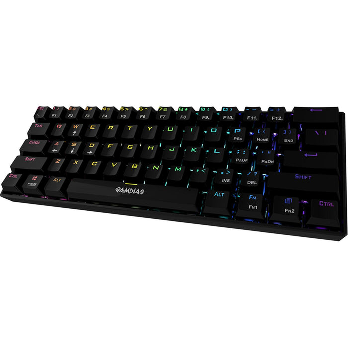Teclado Gamer Mecanico GAMDIAS HERMES E3 RGB Switch Blue