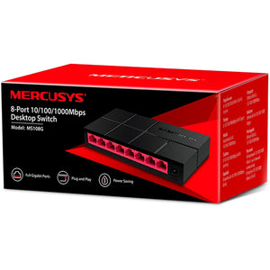 Switch MERCUSYS MS108G 8 Puertos Gigabit Ethernet 10/100/1000Mbps