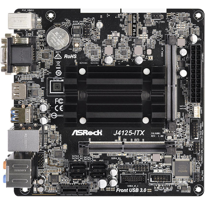 Tarjeta Madre ASROCK J4125-ITX Celeron J4125 2x DDR4 PCIe 2.0 Mini ITX