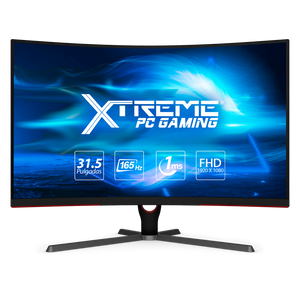 Xtreme PC Gaming XPG Geforce RTX 4060 AMD Ryzen 7 5700X 32GB SSD 1TB Monitor Curvo 31.5 165Hz WIFI Air Black