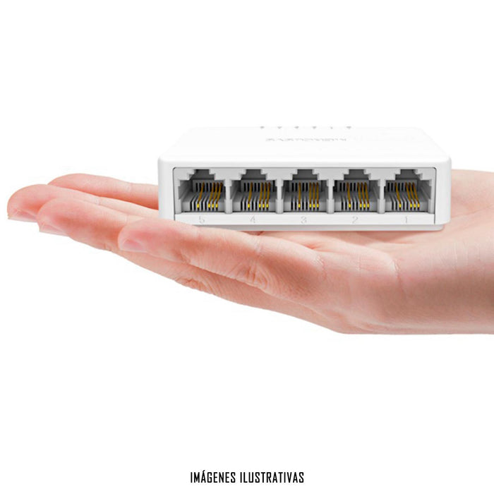 Switch MERCUSYS MS105 Fast Ethernet 5 Puertos RJ45 10/100Mbps