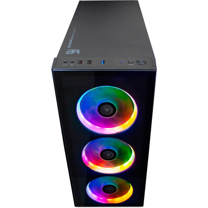 Gabinete Gamer BALAM RUSH DRAGONFLY ATX 4 Fan Cristal Templado RGB