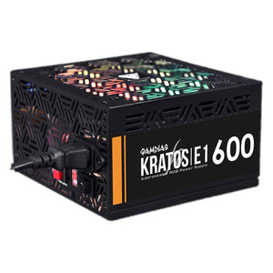 Fuente de Poder PC 600W GAMDIAS KRATOS E1-600 RGB ATX No Modular