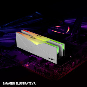 Memoria RAM DDR4 32GB 4133MHz XPG SPECTRIX D50 2x16GB 1.4V RGB Blanco AX4U413316G19J-DW50