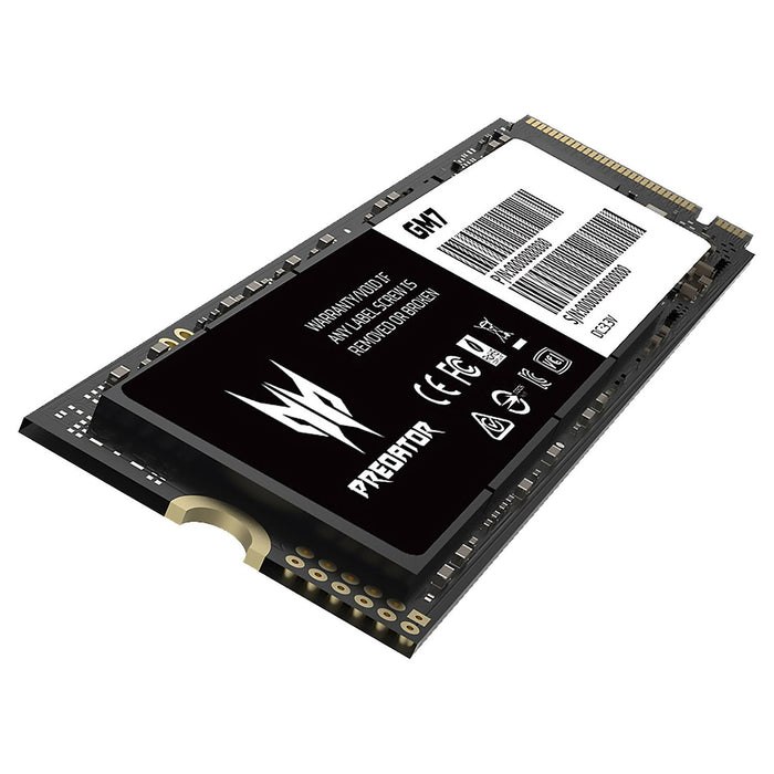 Unidad de Estado Solido SSD M.2 1TB ACER PREDATOR GM7 NVMe PCIe 4.0 7200/6300 MB/s BL.9BWWR.118