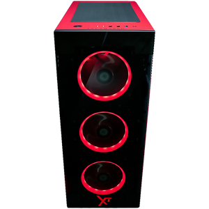 Gabinete Gamer XTREME PC GAMING Scarlet Dragon Edition CXTSD9000RD Torre Completa E-ATX/ATX/Micro ATX/ITX Fan 4x120mm Cristal Templado ARGB Rojo