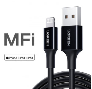 Cable de carga UGREEN USB 2.0 a Lightning Iphone Ipad iOS 2m