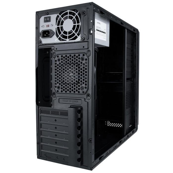 Gabinete ACTECK MILAN GM470 ATX Media Torre Fuente 500W Metal Negro AC-932585