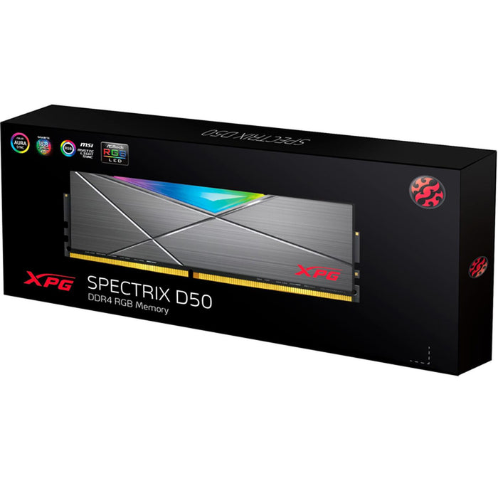 Memoria RAM DDR4 16GB 3200MHz XPG SPECTRIX D50 RGB 1x16GB Gris AX4U320016G16A-ST50