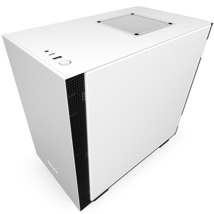 Gabinete Gamer NZXT H210i 2 Fan Cristal Templado RGB USB C Blanco Mini ITX