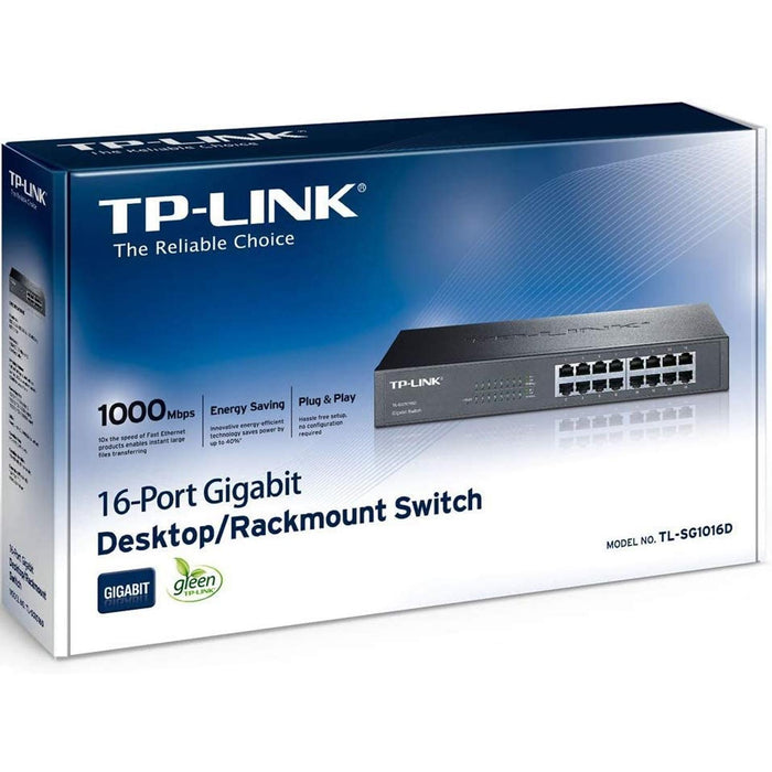 Switch TP-LINK TL-SG1016D 16 Puertos Gigabit Ethernet 10/100/1000