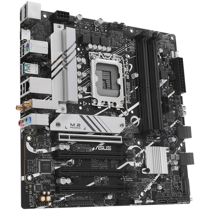 Tarjeta Madre ASUS PRIME B760M-A AX LGA 1700 4x DDR5 2x M.2 PCIe 4.0 USB-C WIFI 6 BT 5.2 Micro ATX