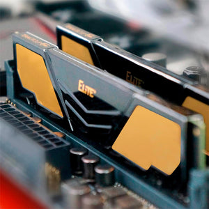 Memoria RAM DDR4 16GB 2666MHz TEAMGROUP ELITE PLUS 1x16GB Dorado TPD416G2666HC1901