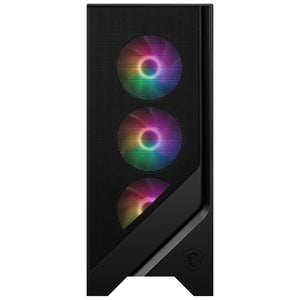 Gabinete Gamer MSI MAG FORGE 120A AIRFLOW ATX Media Torre 6 Fan Cristal Templado RGB