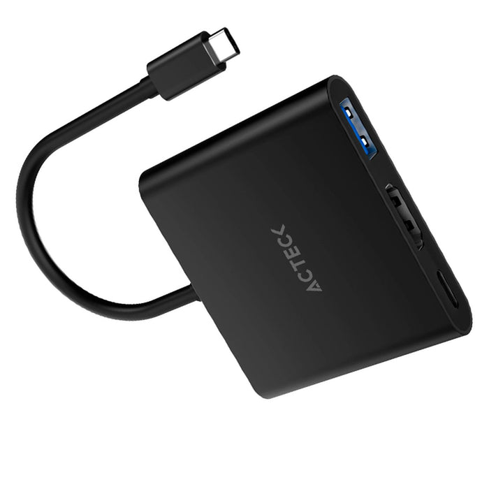 Adaptador convertidor ACTECK SHIFT PLUS AH445 USB-C a HDMI 4k Negro AC-937092