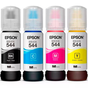 Kit 4 Botellas Tinta EPSON T544 Color L1210 L1250 L3210 L3250 L3260 L5290 L5590