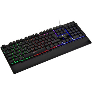 Teclado Gamer XTECH ARMIGER RGB Reposamuñecas USB Español Negro XTK-510S