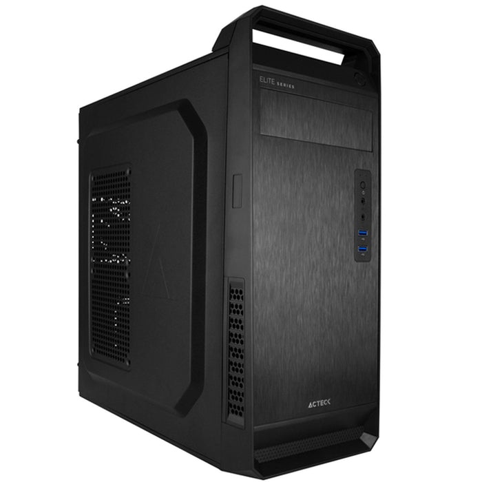 Gabinete ACTECK ROMA GM670 ATX Media Torre Fuente 500W Metal Negro AC-932592