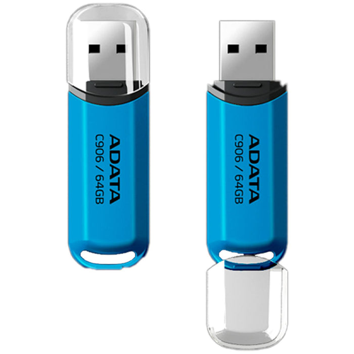 Memoria USB 64GB ADATA C906 2.0 Flash Drive Azul AC906-64G-RWB