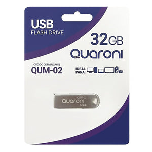 Memoria USB 32GB QUARONI 2.0 Metalica QUM-02