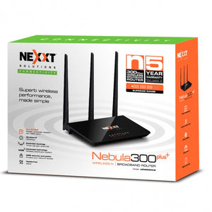 Router Inalambrico NEXXT Nebula 300Plus 2.4 GHz 300Mbps ARN02304U6