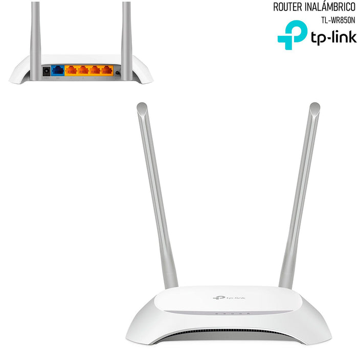 Router Inalambrico TP-LINK TL-WR850N 2.4GHz rompemuros Wisp 300Mbps