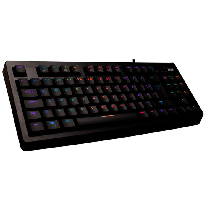 Teclado Gamer Mecanico VSG Quasar Switch Rojo RGB Negro VG-K387-BLK-RED