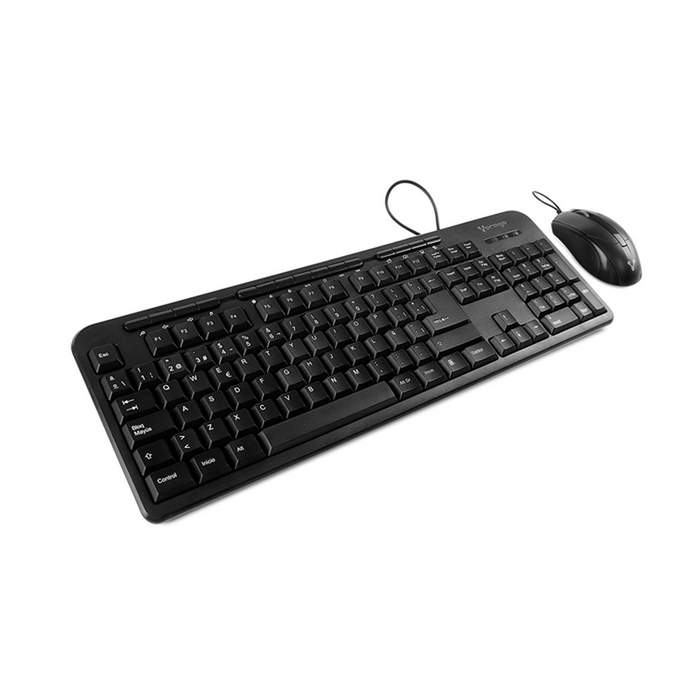 Kit Teclado Mouse multimedia VORAGO KM-107 Alambrico USB