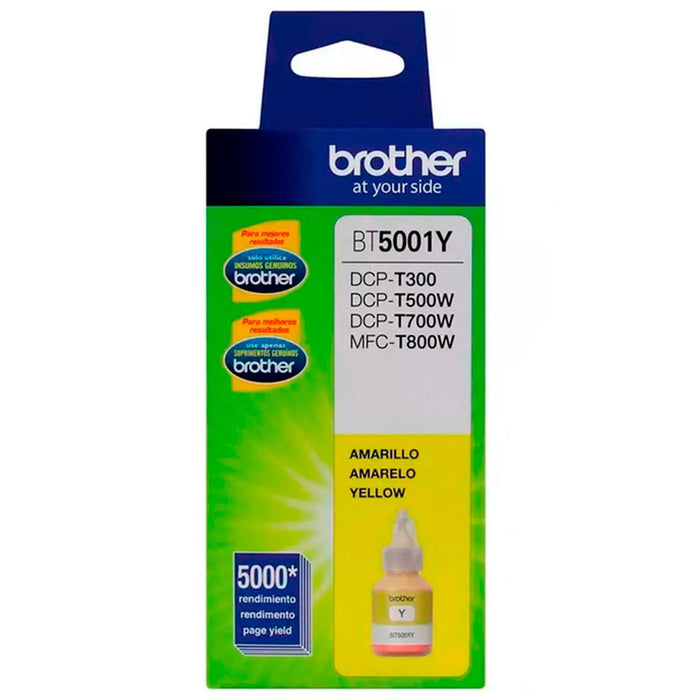 Botella de Tinta BROTHER BT5001Y Amarillo T310 T510W T710W T910DW