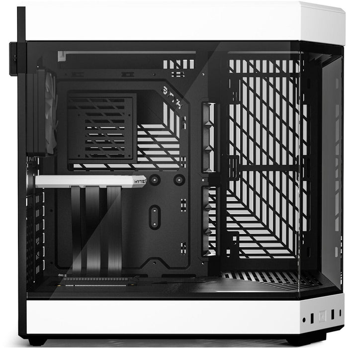 Gabinete Gamer HYTE Y60 E-ATX Media Torre 3 FAN Cristal Templado USB-C Blanco CS-HYTE-Y60-BW