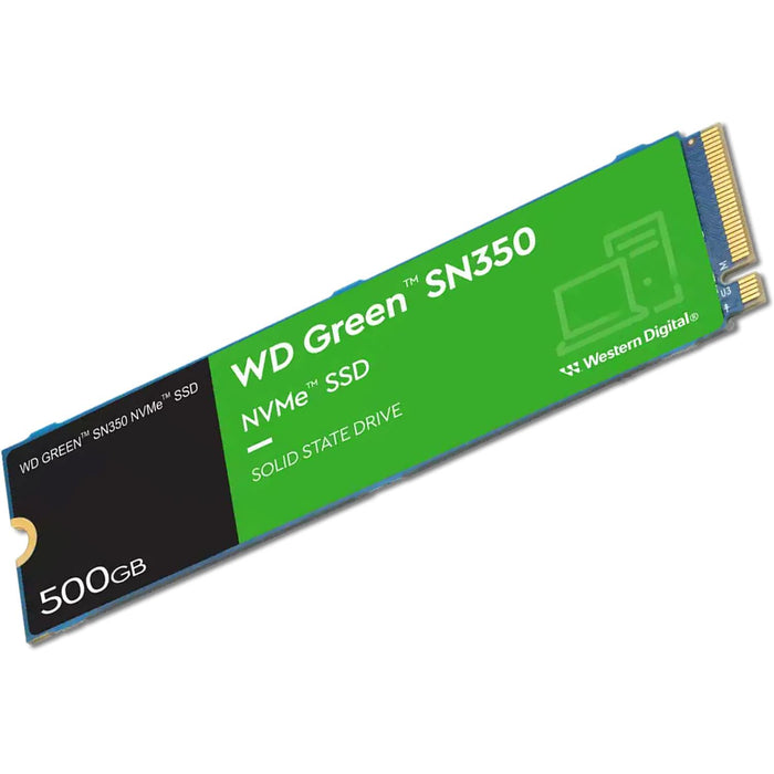 Unidad de Estado Solido SSD M.2 500GB WESTERN DIGITAL Green SN350 NVMe PCIe 3.0 2400/1500 MB/s