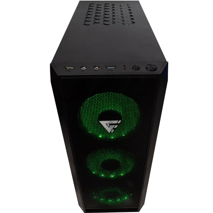 Gabinete Gamer GAME FACTOR CSG502 ATX Acrilico ARGB 4 ventiladores USB 3.0