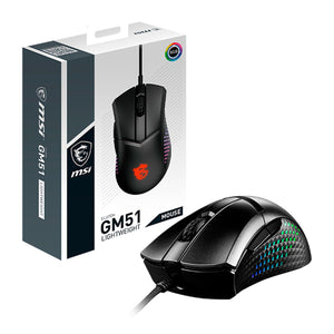 Mouse Gamer MSI CLUTCH GM51 LIGHTWEIGHT 6 Botones 26000DPI USB RGB