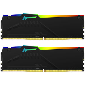 Memoria RAM DDR5 32GB 6000MT/s KINGSTON FURY BEAST RGB 2x16GB Negro KF560C40BBAK2-32