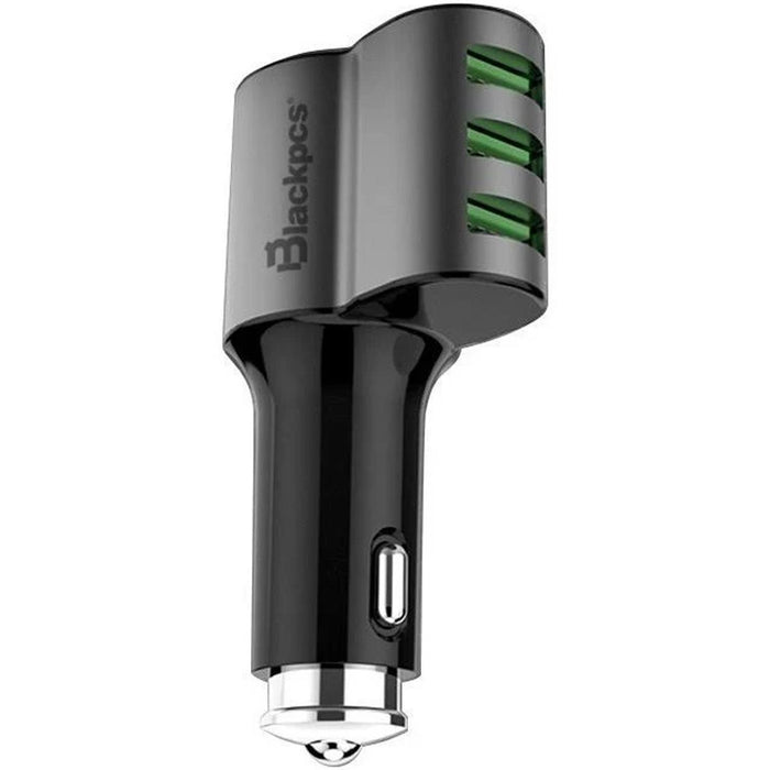 Manos Libres Bluetooth Cargador Auto 3 ptos USB BLACKPCS EPI053BT-BL