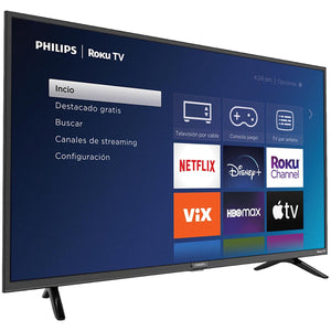 Pantalla Smart TV 40 pulgadas PHILIPS Full HD LCD LED WiFi HDMI Roku TV 40PFL4775/F7