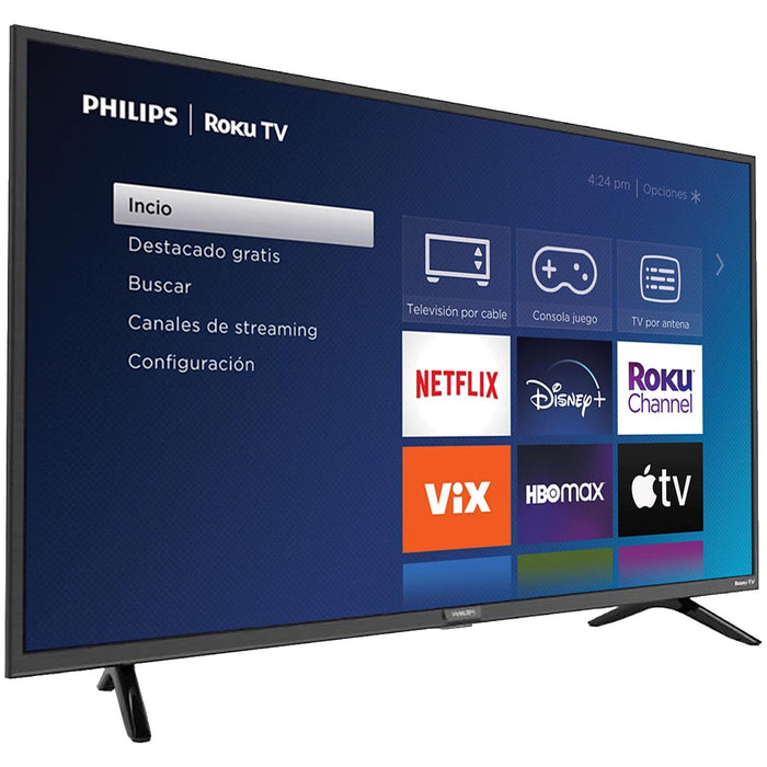 Pantalla Smart TV 40 pulgadas PHILIPS Full HD LCD LED WiFi HDMI Roku TV 40PFL4775/F7