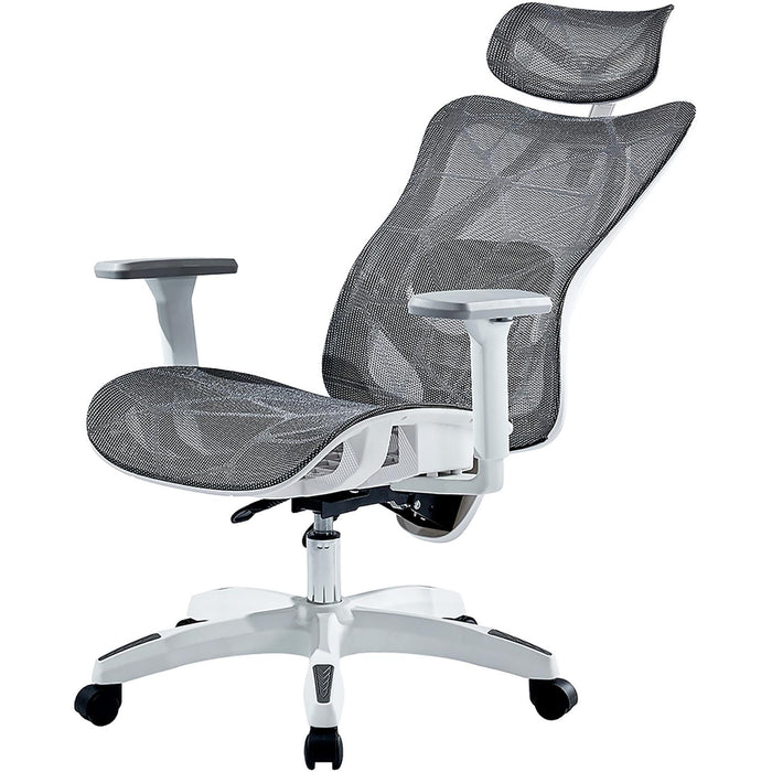 Silla Ejecutiva ACTECK FLOE PLUS EC727 Ergonomica Reclinable 135° 120kg Reposabrazos 3D Blanco AC-940290