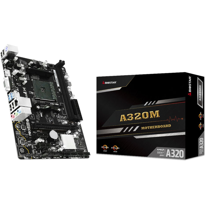 Tarjeta Madre BIOSTAR A320MH AM4 2x DDR4 PCIe 3.0 Micro ATX