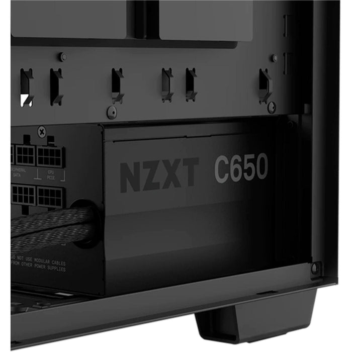 Fuente de Poder PC 650W Gamer NZXT C650 80 Plus Bronze Semimodular PA-6B1BB-US